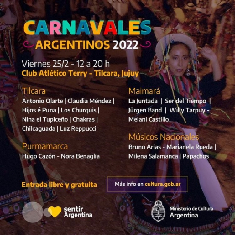 El Estado Nacional presente en el carnaval juje&ntilde;o