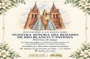 La Virgen de R&iacute;o Blanco llega a la Bas&iacute;lica de Luj&aacute;n en una celebraci&oacute;n de fe juje&ntilde;a