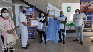 El Rotary Club don&oacute; insumos al COE