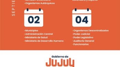 El lunes 1 de setiembre inicia el cronograma de pago para agentes de las reparticiones p&uacute;blicas