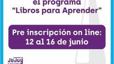 Convocatoria de postulantes para el programa "libros para aprender"