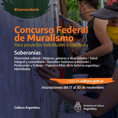 Se lanz&oacute; concurso federal de muralismo