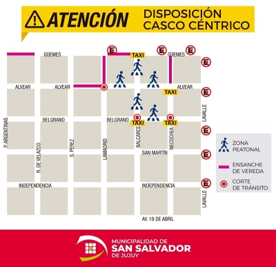 Se restablecer&aacute; la prohibici&oacute;n de estacionamiento en calles Lavalle y G&uuml;emes