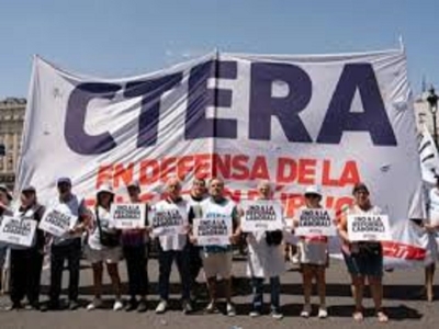 CTERA confirm&oacute; un paro docente para el lunes 3 de agosto