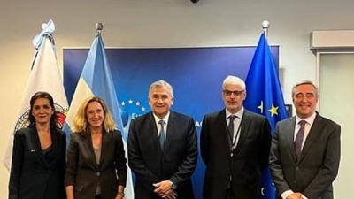 El Gobernador acerca proyectos juje&ntilde;os de litio, energ&iacute;as limpias y producci&oacute;n sustentable a la Uni&oacute;n Europea