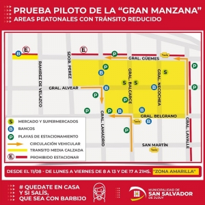 &rdquo;Gran Manzana&rdquo;, nueva modalidad de circulaci&oacute;n en el casco c&eacute;ntrico