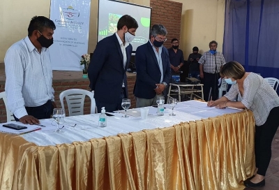 Firman carta de intenci&oacute;n para la creaci&oacute;n del ente regional para el desarrollo productivo del departamento Santa B&aacute;rbara