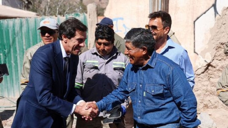 Sadir recorri&oacute; obras en Tilcara