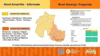 Alertas meteorol&oacute;gicas en Jujuy: recomendaciones y tel&eacute;fonos &uacute;tiles