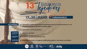 13&deg; Encuentro Provincial de Tejedores en Purmamarca: saberes, oficios y cultura comunitaria