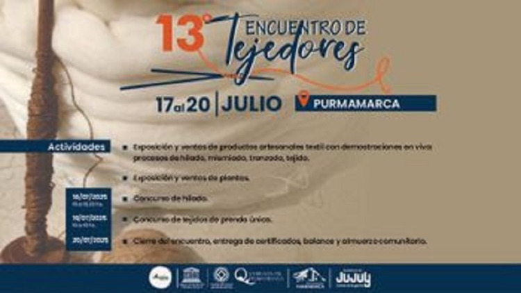 13&deg; Encuentro Provincial de Tejedores en Purmamarca: saberes, oficios y cultura comunitaria