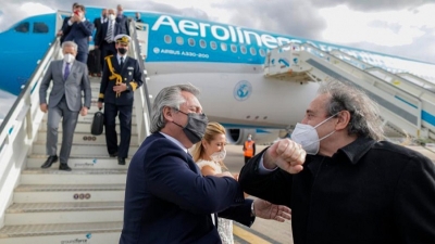 Alberto Fern&aacute;ndez inicia una nueva gira por Espa&ntilde;a y Alemania