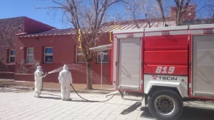 Desinfecciones en distintos puntos de la provincia