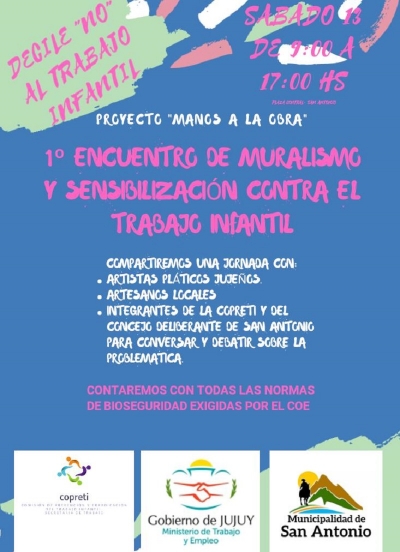 Primer Encuentro de Muralismo y Sensibilizaci&oacute;n contra el Trabajo Infantil
