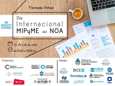 Invitan a participar de la 1&ordf; Jornada Virtual &ldquo;D&iacute;a Internacional Mipyme del NOA&rdquo;