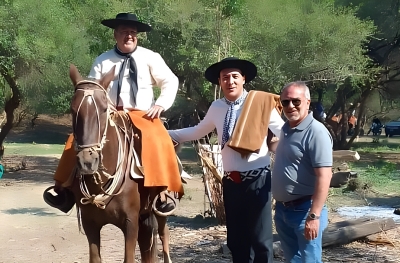 Snopek y palmieri participaron de la 16&deg; marcha patri&oacute;tica por el camino real