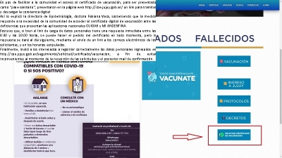 El COE habilita la entrega del certificado de vacunaci&oacute;n COVID 19