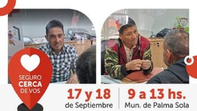"Seguro Cerca de Vos" llega a Palma Sola para acercar servicios a la comunidad