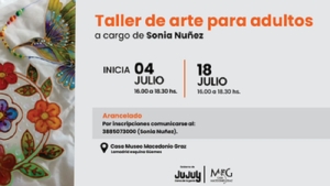 Taller de arte para adultos en la Casa Macedonio Graz