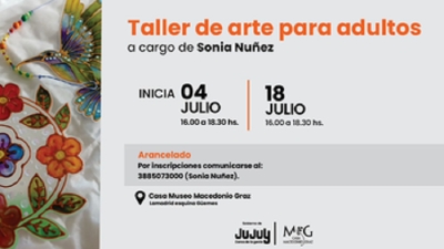 Taller de arte para adultos en la Casa Macedonio Graz