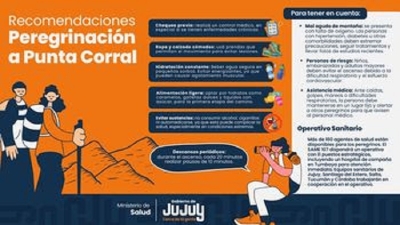 Medidas para el cuidado de la salud en la peregrinaci&oacute;n a Punta Corral
