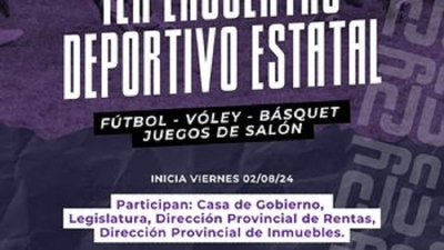 En agosto comienza el "1&deg; Encuentro Deportivo Estatal"