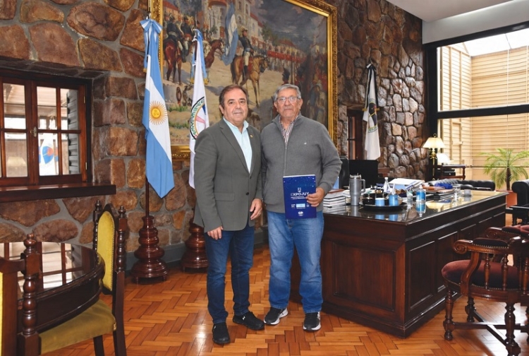 Bernis recibi&oacute; al presidente de la C&aacute;mara de Comercio Exterior para organizar la Expojuy 2026
