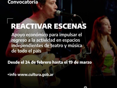 Apoyo econ&oacute;mico para salas de teatro independiente y espacios de m&uacute;sica en vivo