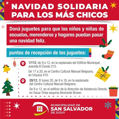 Navidad solidaria para los mas chicos