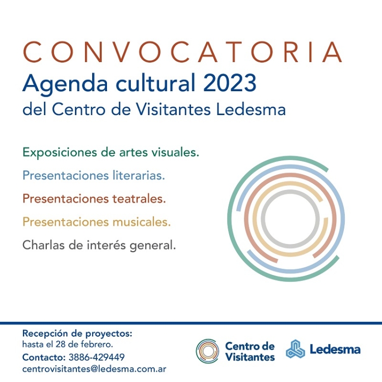 El Centro de Visitantes Ledesma invita a sumarse su agenda cultural