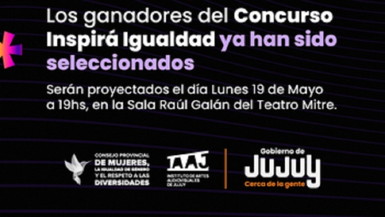 Inspir&aacute; Igualdad: cortos ganadores ser&aacute;n proyectados en el Festival de Cine de las Alturas