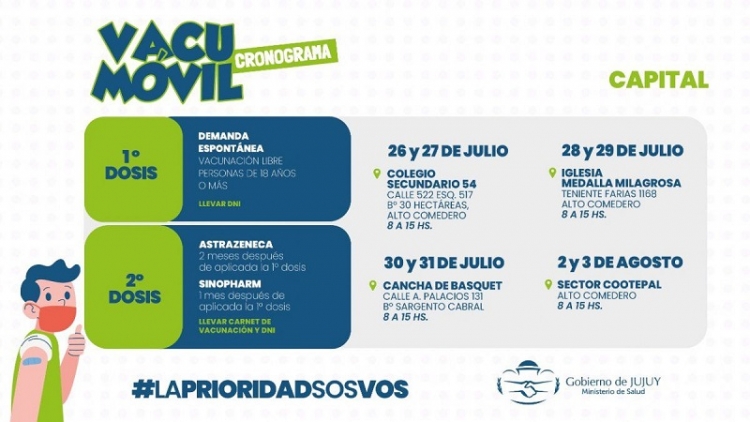 Covid-19. La vacunaci&oacute;n llega a m&aacute;s barrios con el VacuM&oacute;vil