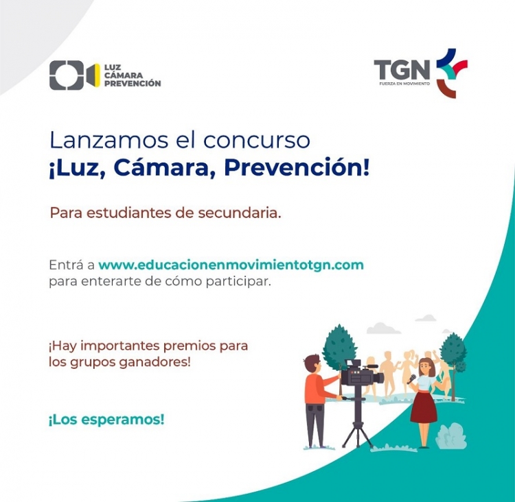 TGN lanza convocatoria para su Concurso &ldquo;Luz, c&aacute;mara&hellip; Prevenci&oacute;n&rdquo;