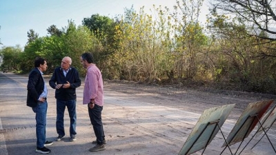 El gobernador Carlos Sadir recorri&oacute; las obras de la Ruta Provincial N&deg;56 en Carahunco