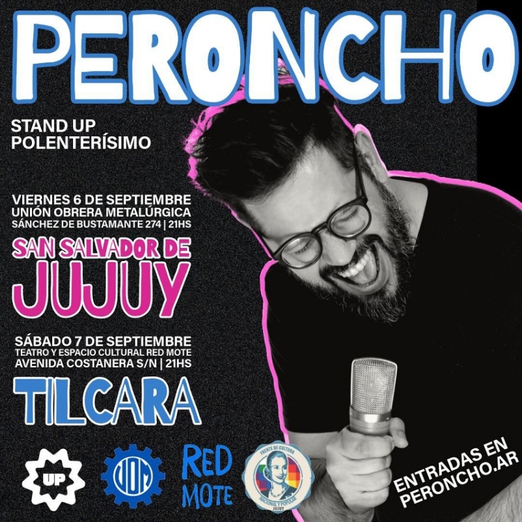 Peroncho se presenta el pr&oacute;ximo fin de semana en Jujuy con su show Polenter&iacute;simo