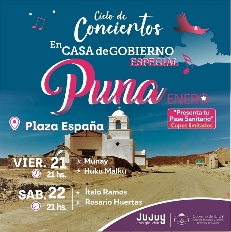 Nuevo concierto en Plaza Espa&ntilde;a, "Especial Puna"