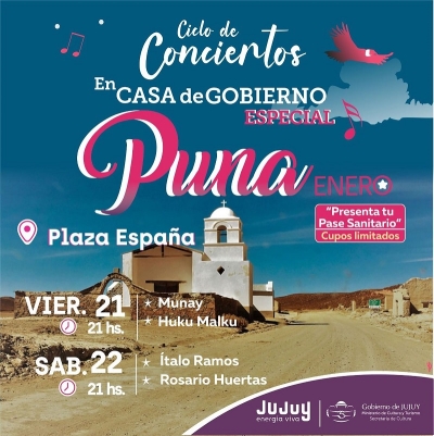 Nuevo concierto en Plaza Espa&ntilde;a, "Especial Puna"