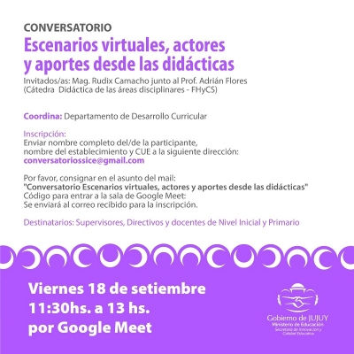Invitan al 13&deg; Encuentro del Ciclo de Conversatorios