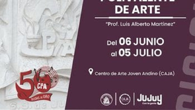 Inauguran la muestra "Bodas de Oro" del Polivalente de Arte