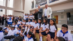 Morales inaugur&oacute; el nuevo edificio de la Escuela N&deg; 221 Uni&oacute;n Latinoamericana de San Pedro