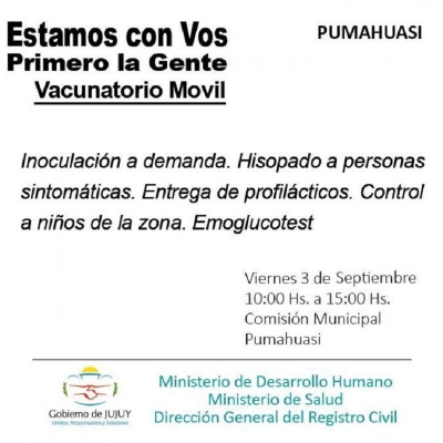 "Estamos con Vos" Primero la Gente