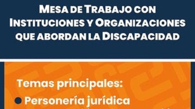 Mesa de Trabajo para instituciones que abordan la Discapacidad
