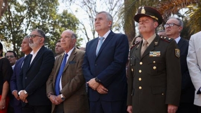Morales encabez&oacute; el acto por el 173&deg; aniversario del paso a la inmortalidad de Jos&eacute; de San Mart&iacute;n