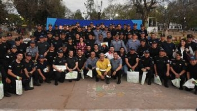 Despedimos a los 71 bomberos que colaboraron en la provincia