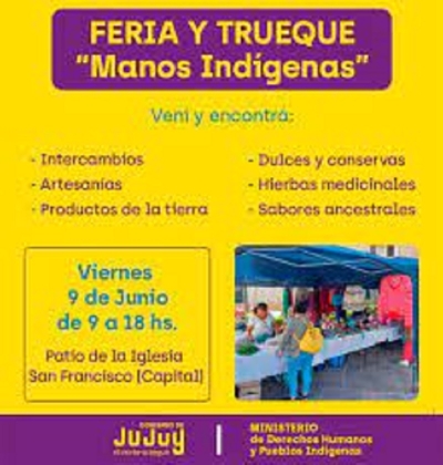 Nueva edici&oacute;n de la Feria y Trueque "Manos Ind&iacute;genas"