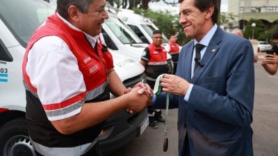 Sadir entreg&oacute; 7 veh&iacute;culos al SAME