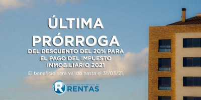 Prorrogan el pago anticipado del Impuesto Inmobiliario 2021