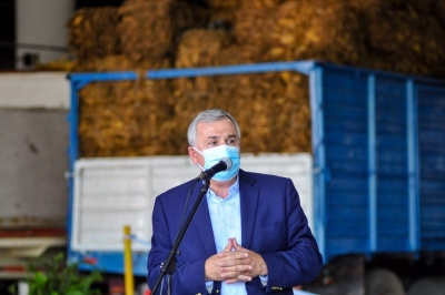 Morales reafirm&oacute; el compromiso con el sector tabacalero