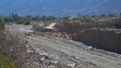 H&iacute;dricos avanza en obras claves en el r&iacute;o Huasamayo, en Tilcara