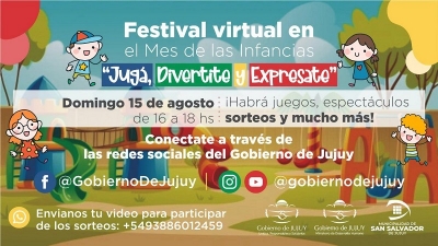 Festival Virtual en el "Mes de las Infancias"